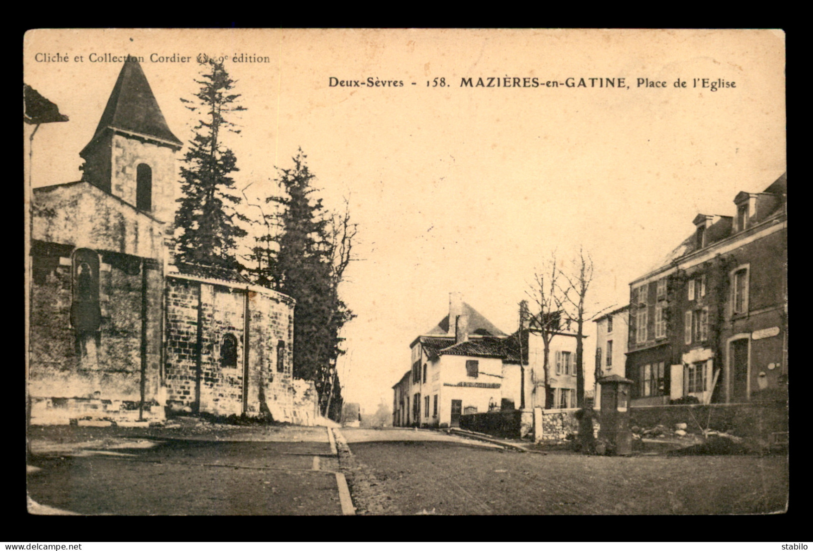 79 - MAZIERES-EN-GATINE - PLACE DE L'EGLISE - BOUCHERIE GUILLON - Mazieres En Gatine
