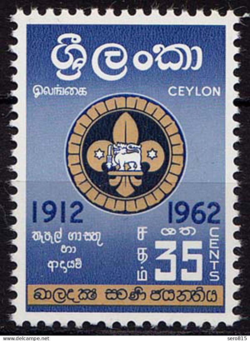 Ceylon 50 Jahre Pfadfinder-Bewegung 1962 **    (8577 - Altri & Non Classificati