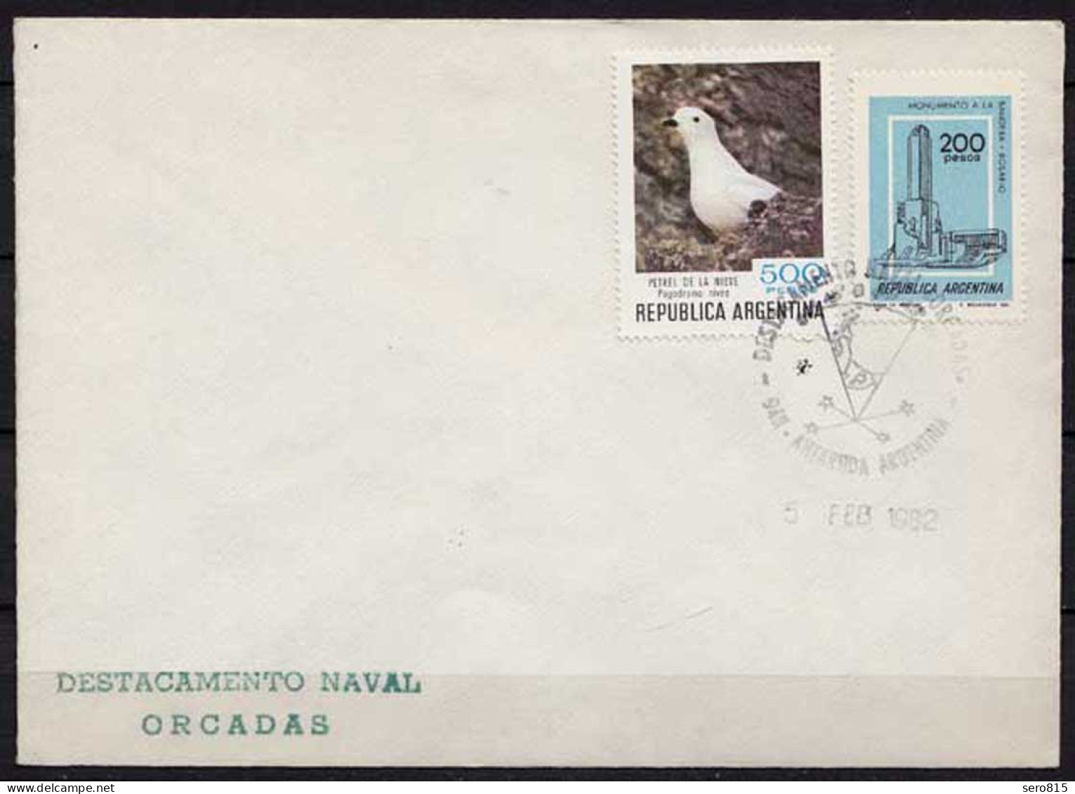 Antarktis Antarctica 1982 Argentinien Argentina NAVAL ORCADAS (9942 - Other & Unclassified