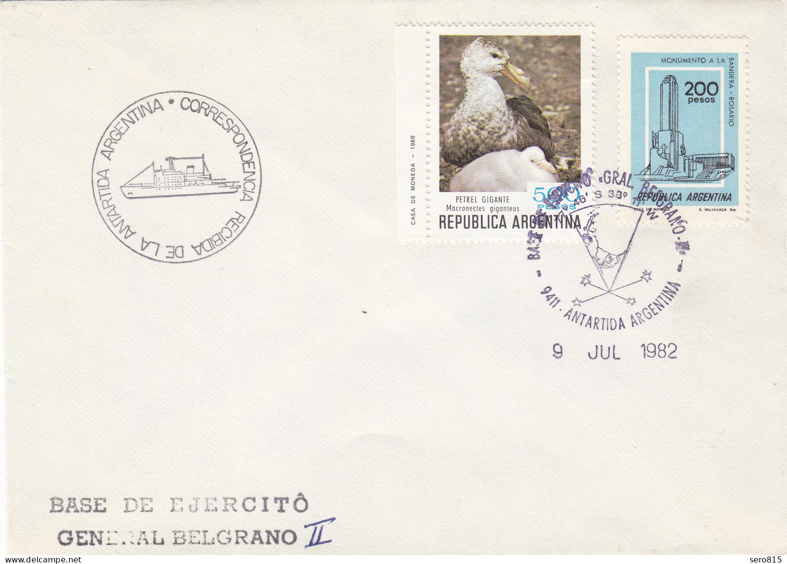 Antarktis Antarctica 1982 Argentinien Argentina GENERAL BELGRANO II (9943 - Altri & Non Classificati