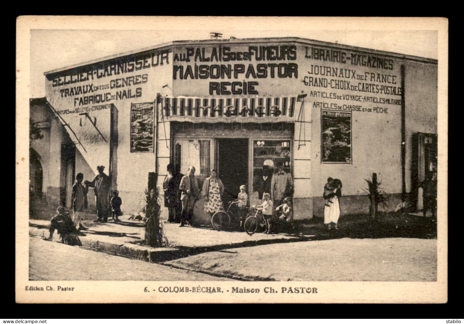 ALGERIE - SAHARA - COLOMB-BECHAR - LA MAISON CH. PASTOR - AU PALAIS DES FUMEURS - Bechar (Colomb Béchar)