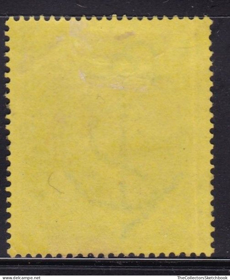 Cape Of Good Hope Revenue Stamp 1885 1d Green In Yellow, Good Used Barefoot 112 - Kap Der Guten Hoffnung (1853-1904)