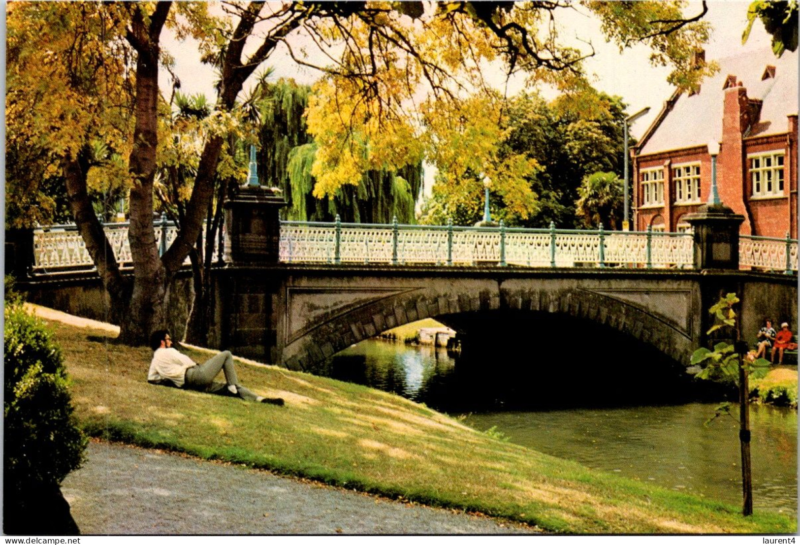 3-4-2024 (4 Y 46) New Zealand - River Avon In Christchurch (and Bridge) - New Zealand