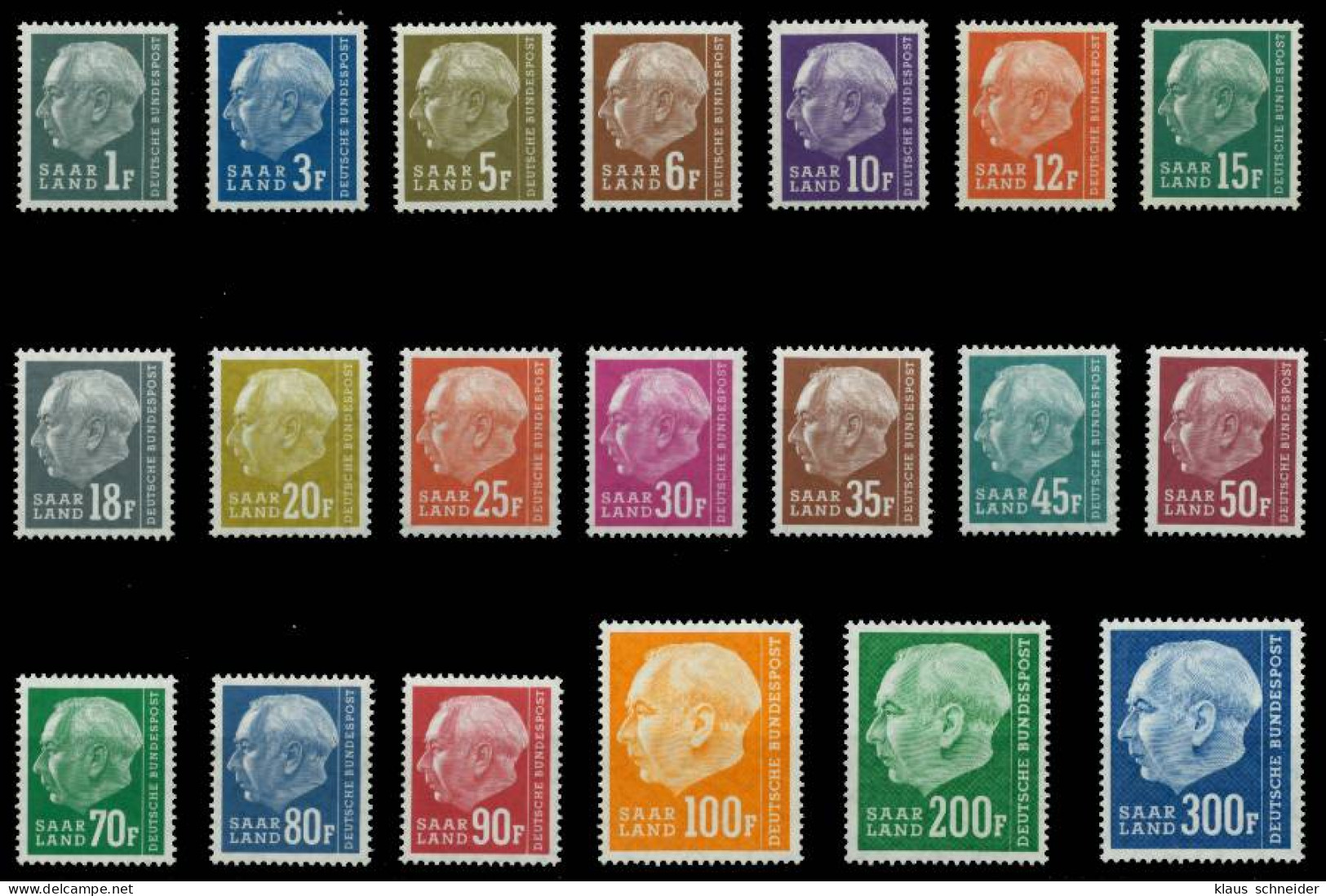 SAAR OPD 1957 Nr 409-428 Postfrisch X6ACF9A - Unused Stamps
