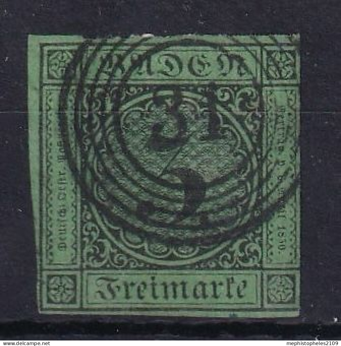 BADEN 1853 - Canceled - Mi 6 - Other & Unclassified