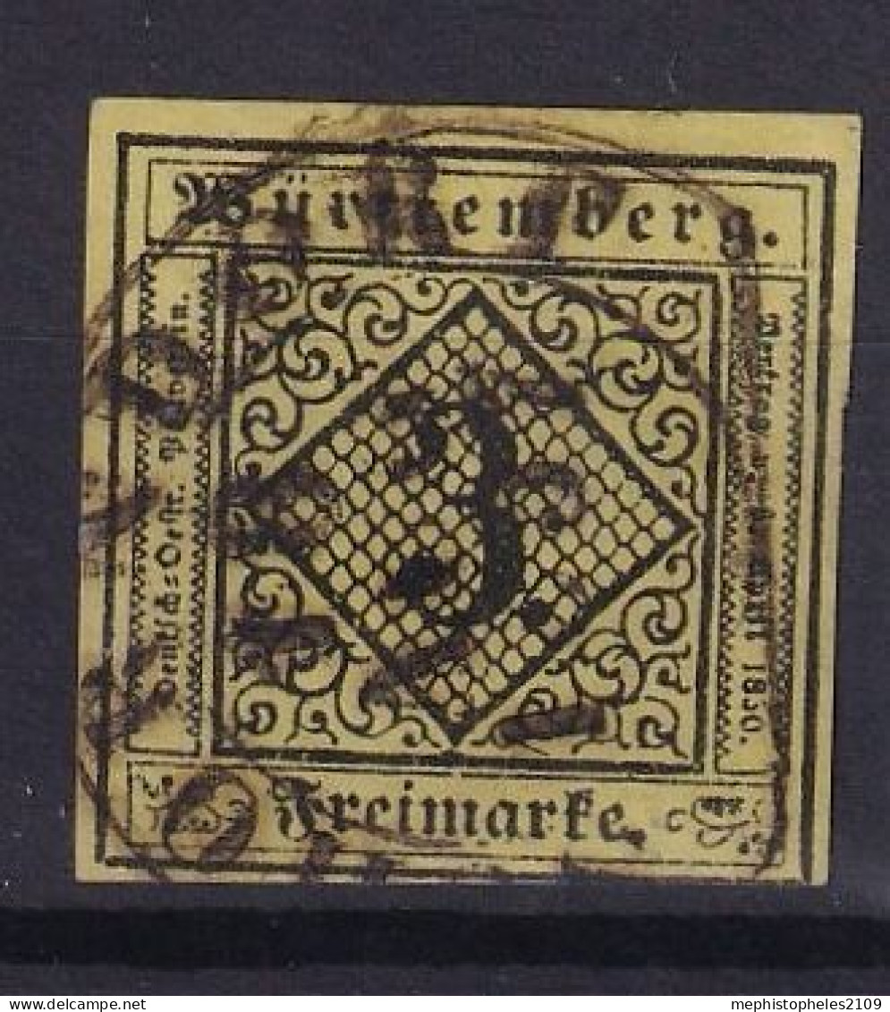 WÜRTTEMBERG 1851 - Canceled - Mi 2 - Autres & Non Classés