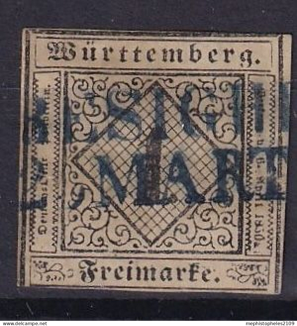 WÜRTTEMBERG 1851 - Canceled - Mi 1 - Other & Unclassified