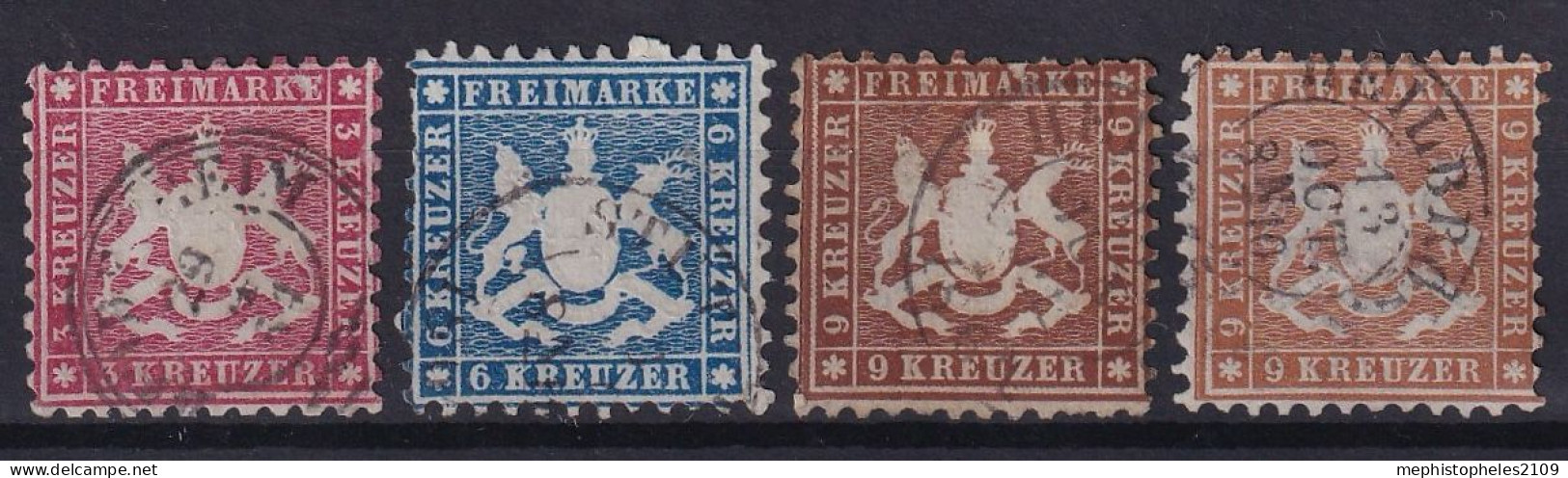 BAYERN 1863 - Canceled - Mi 26-28 - Other & Unclassified