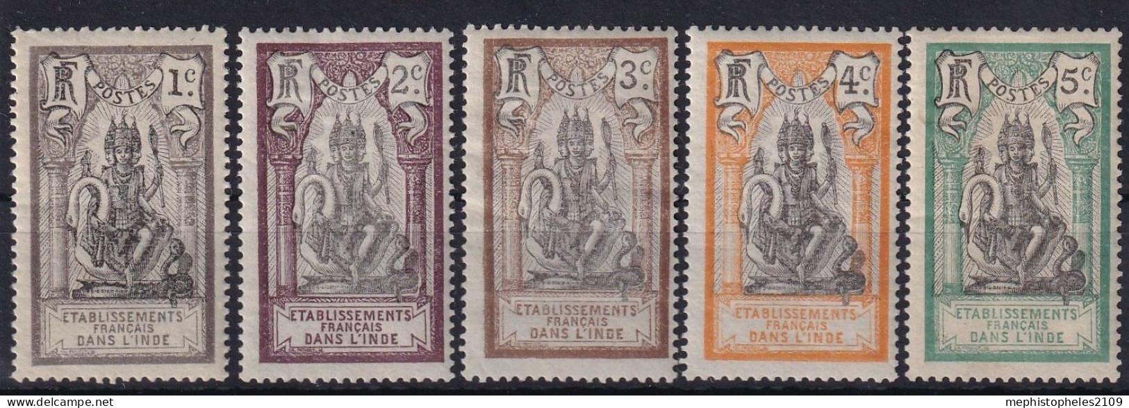 INDE 1914 - MLH - YT 25-29 - Unused Stamps