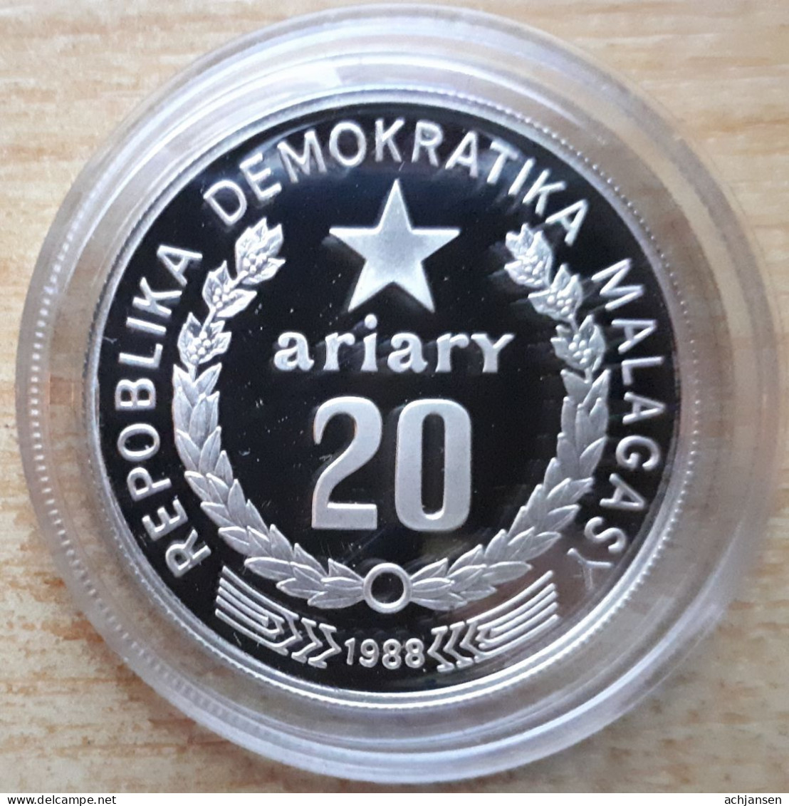 Madagascar, 20 Ariary 1988 - Silver Proof - Madagaskar