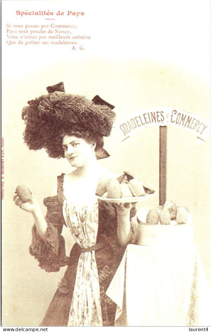 3-4-2024 (4 Y 49) France  (reproduction) Madeleine Of Commercy (pretty Seller) - Marchands