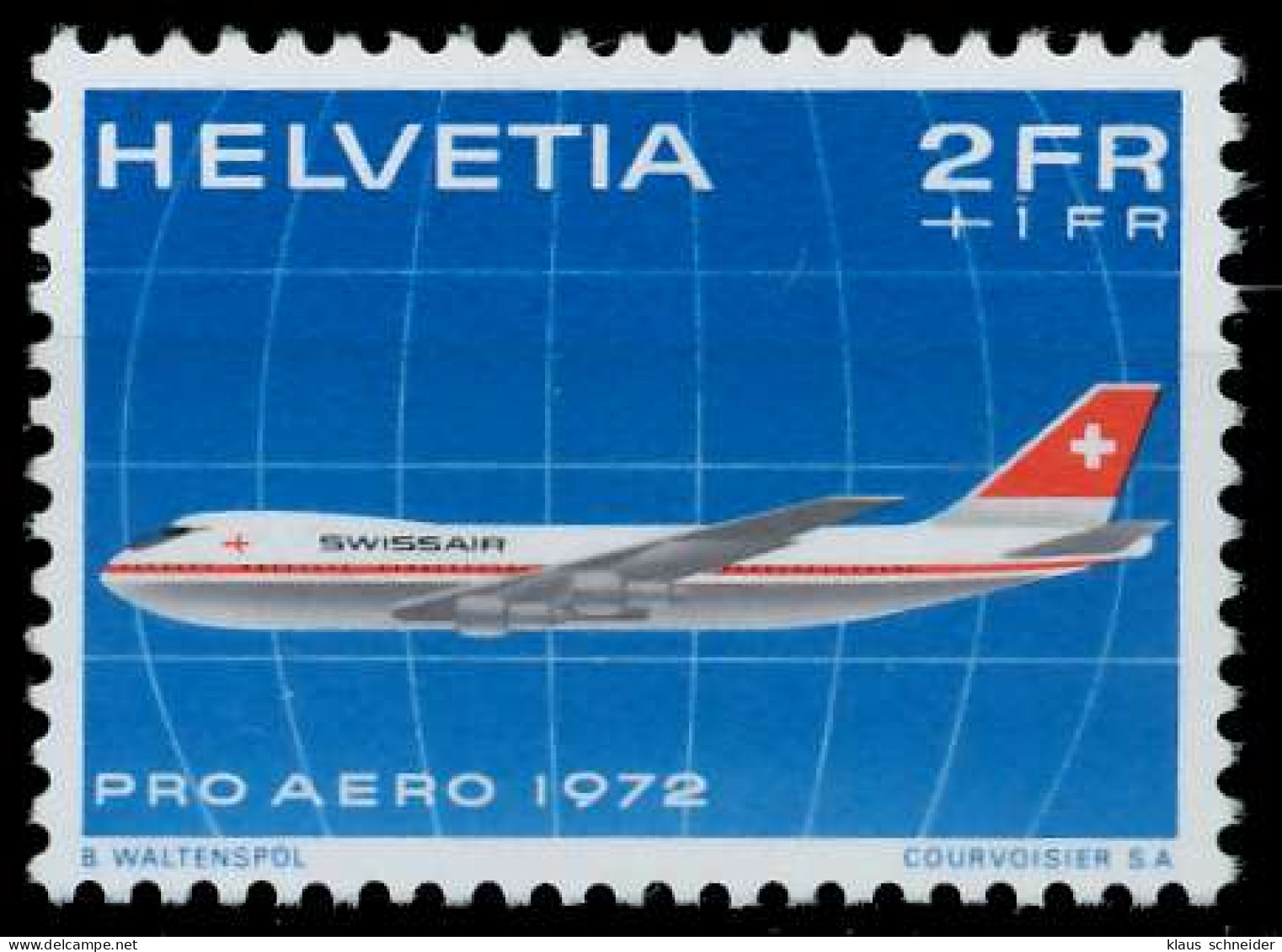 SCHWEIZ FLUGMARKEN Nr 968 Postfrisch X66F02A - Unused Stamps