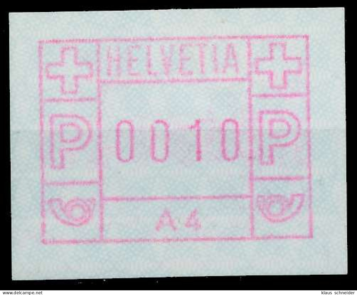 SCHWEIZ AUTOMATENMARKEN A1 Nr 1A4 Postfrisch X67940E - Automatenzegels