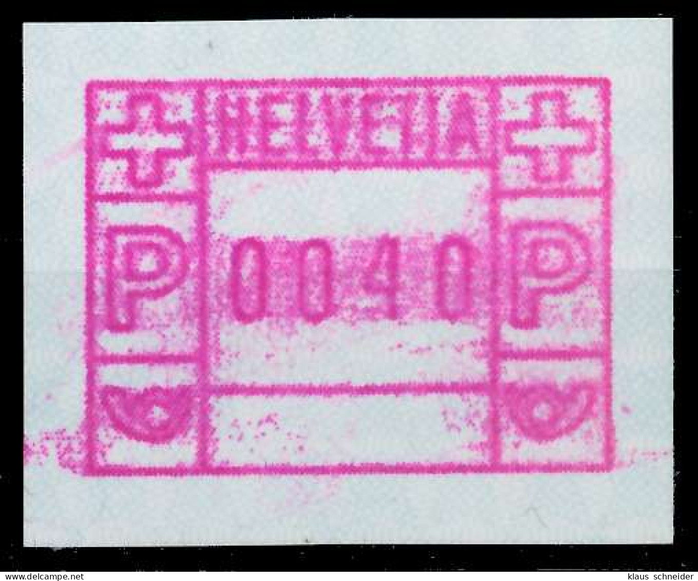 SCHWEIZ AUTOMATENMARKEN A2 Nr 2 0040 Postfrisch X679422 - Timbres D'automates