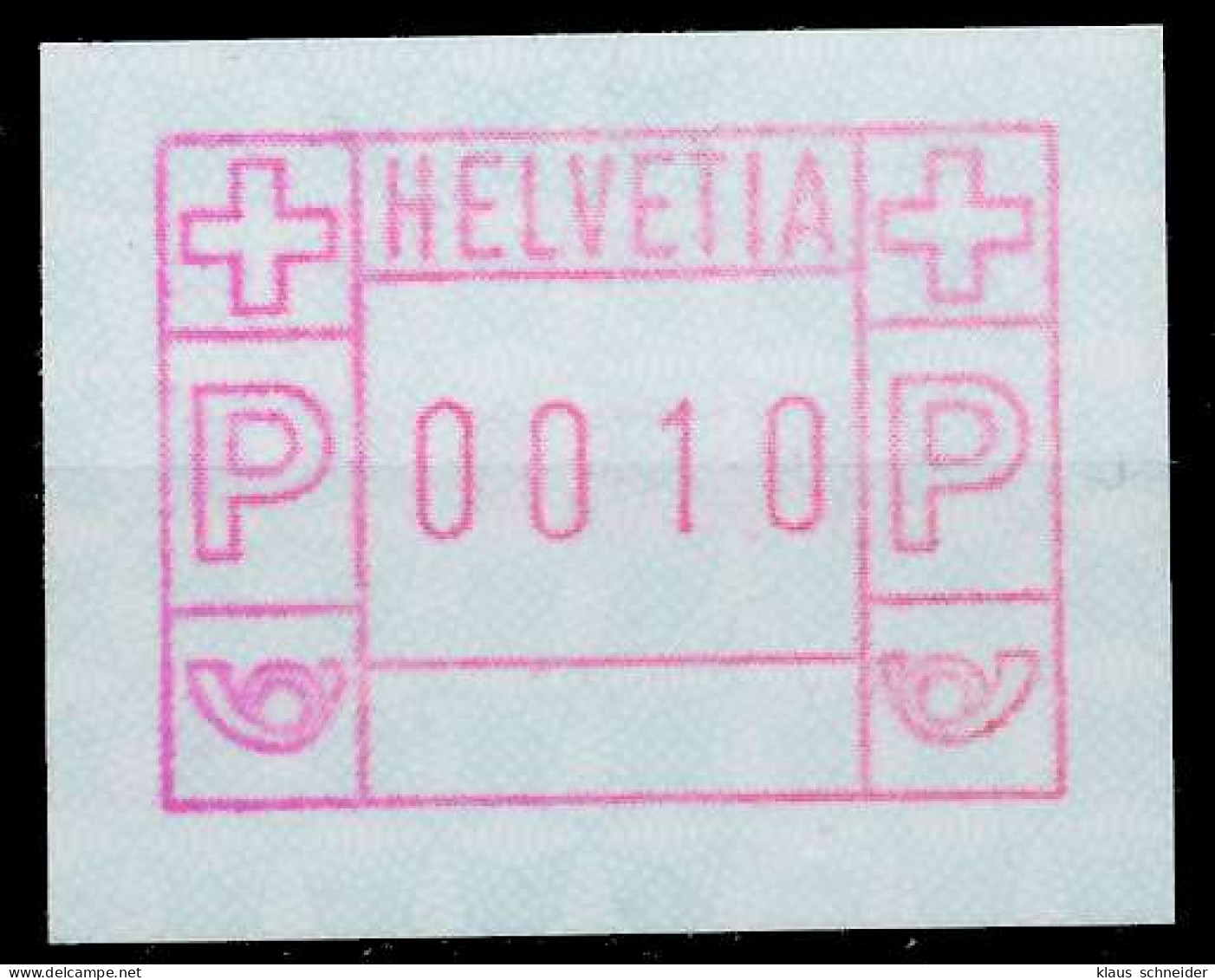 SCHWEIZ AUTOMATENMARKEN A2 Nr 2 0010 Postfrisch X679426 - Automatic Stamps