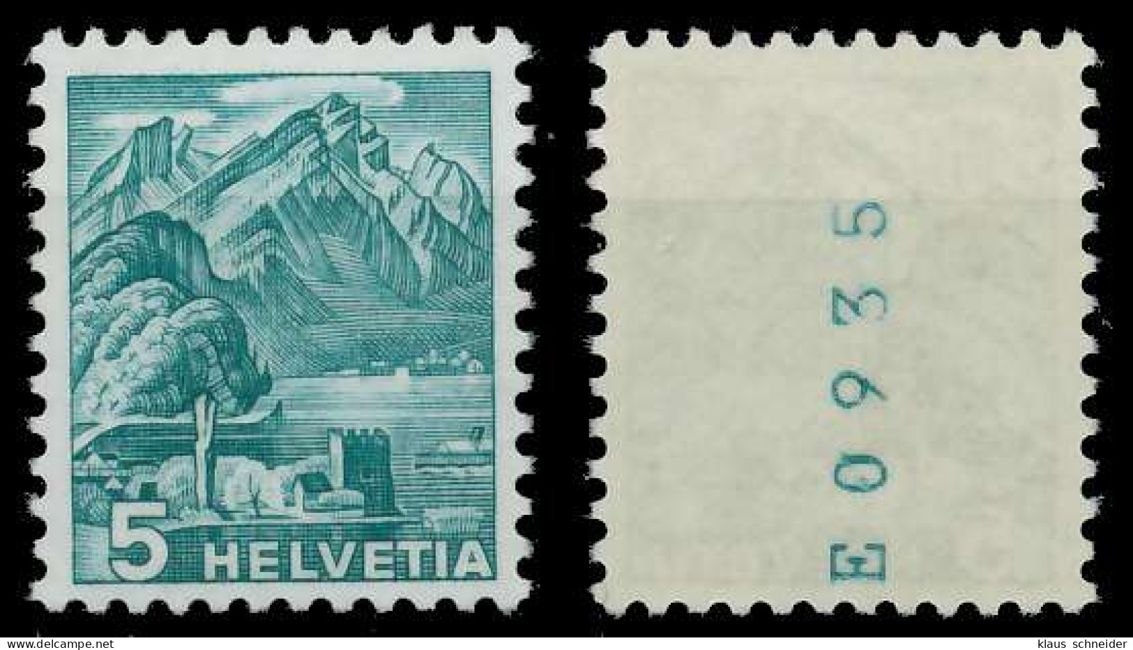 SCHWEIZ ROLLENMARKEN Nr 298yR A-K Postfrisch X679496 - Coil Stamps