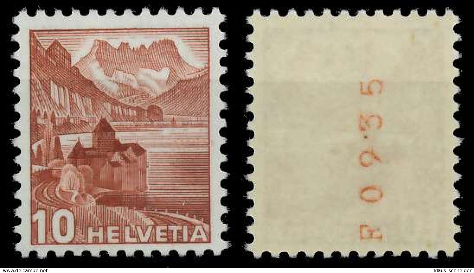 SCHWEIZ ROLLENMARKEN Nr 363bR A-K Postfrisch X6794A2 - Coil Stamps