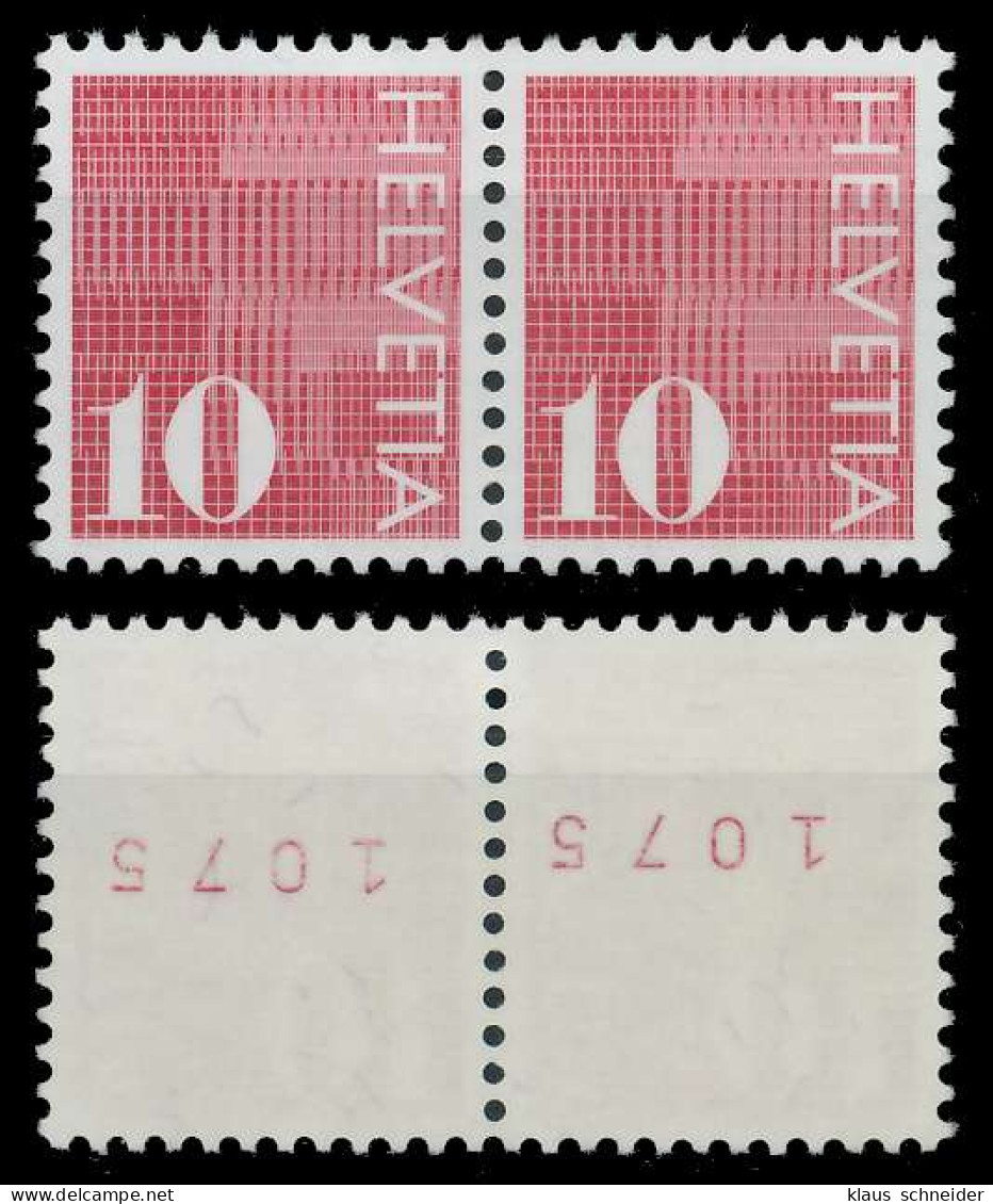 SCHWEIZ ROLLENMARKEN Nr 933yaRII Postfrisch WAAGR PAAR X6795FA - Franqueo