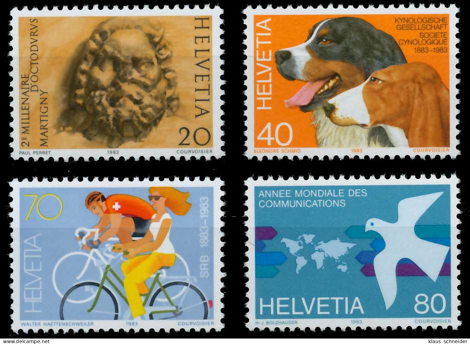 SCHWEIZ 1983 Nr 1256-1259 Postfrisch S2DA176 - Unused Stamps