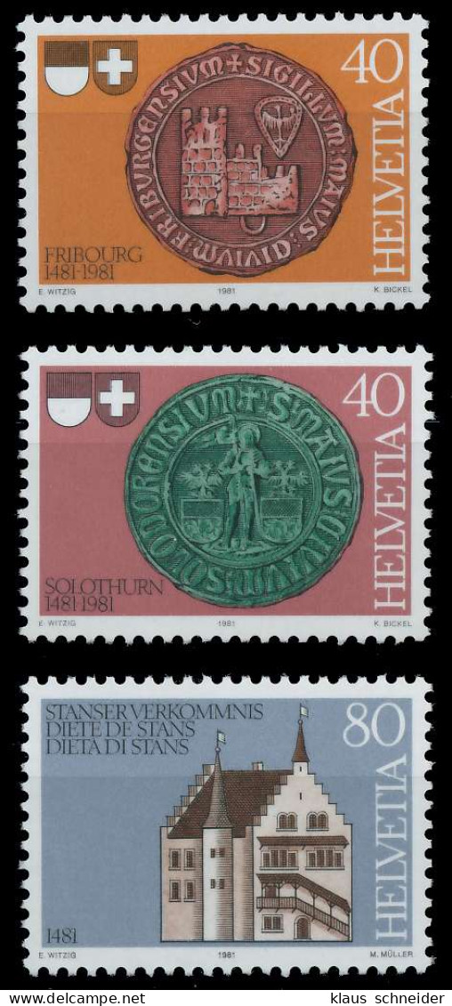 SCHWEIZ 1981 Nr 1203-1205 Postfrisch S2DA1D6 - Unused Stamps