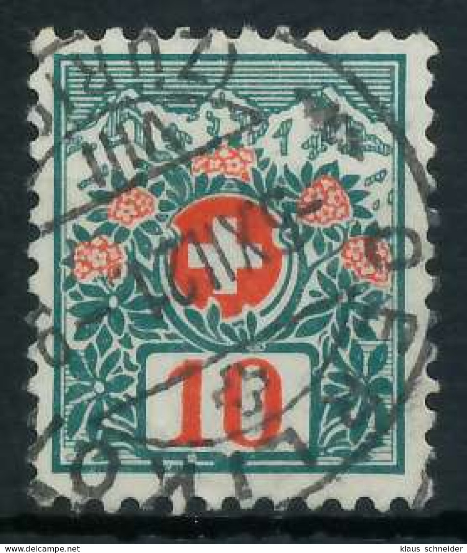 SCHWEIZ PORTOMARKEN 1910-1924 Nr 32 Zentrisch Gestempelt X6B623E - Portomarken