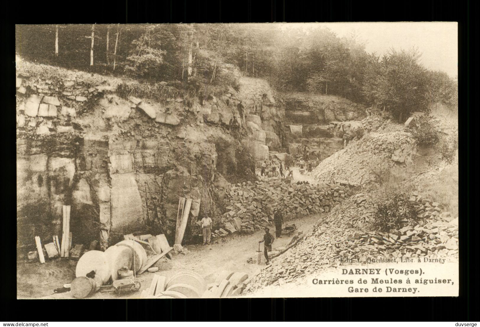 88 Vosges Darney Carrieres De Moules à Aiguiser Gare De Darney - Darney