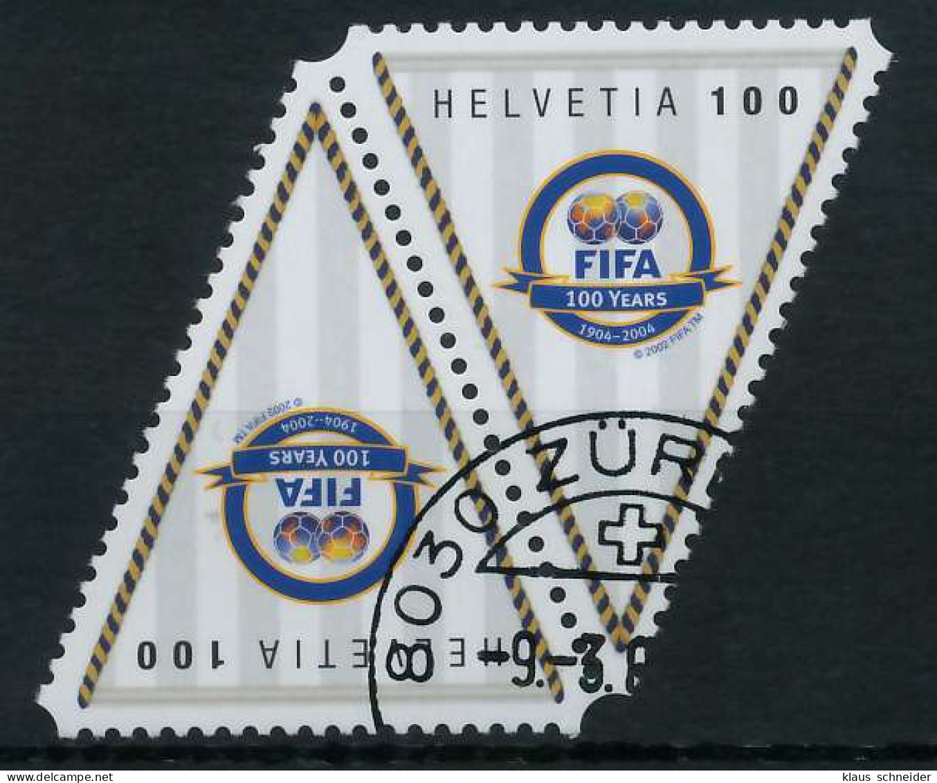 SCHWEIZ 2004 Nr 1864-Zd1 Gestempelt WAAGR PAAR X728FBA - Used Stamps