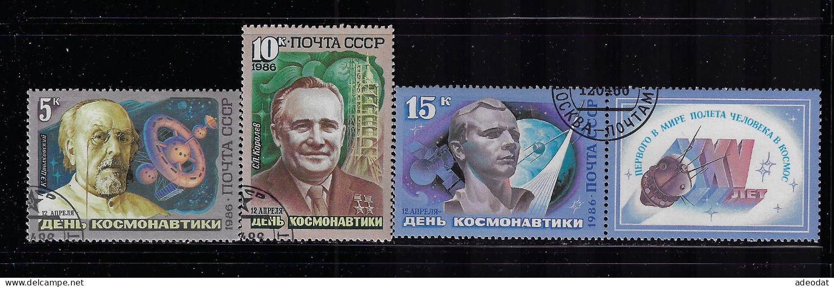 RUSSIA 1986 SCOTT #5442-5444  USED - Usati