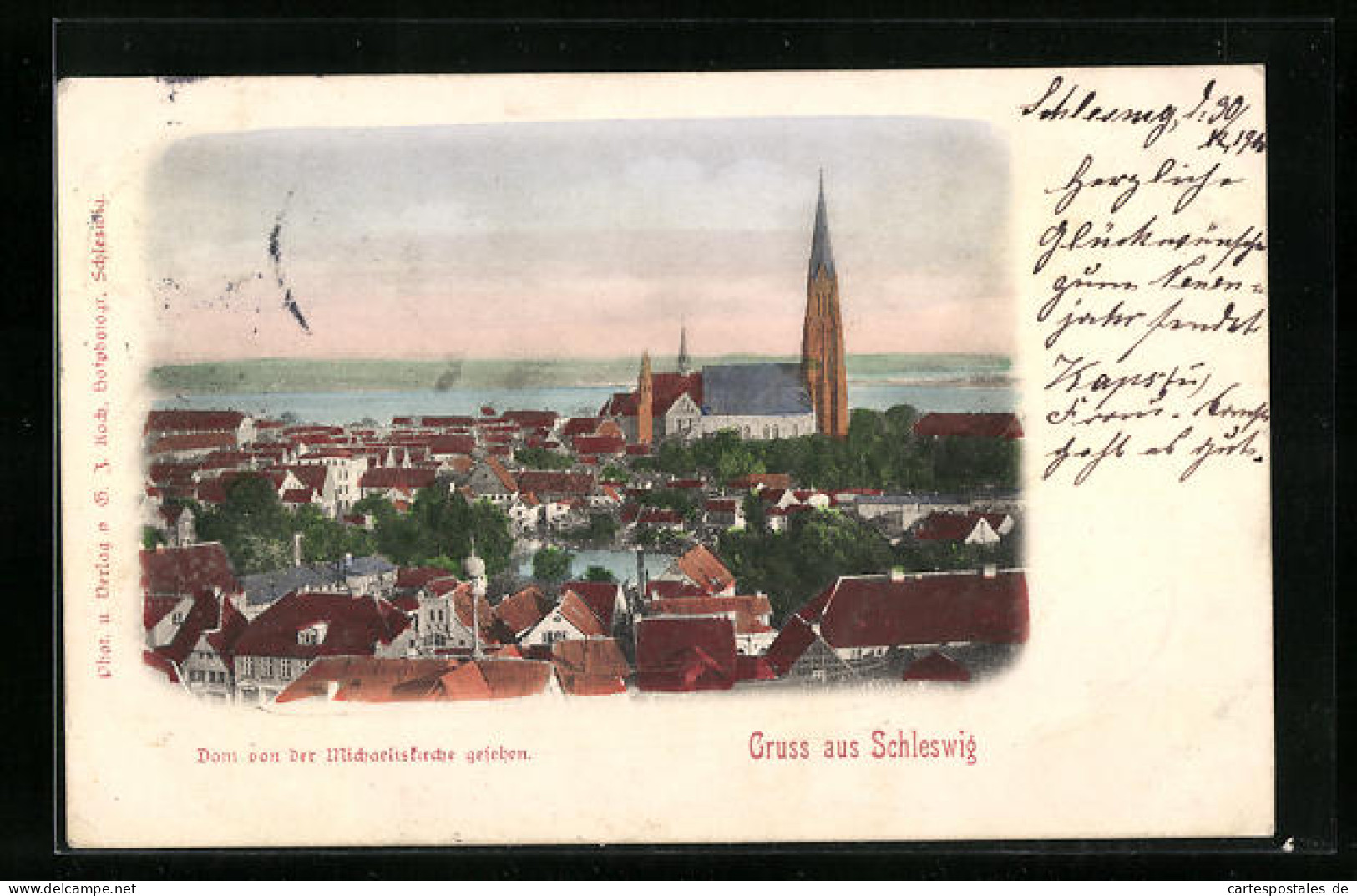 AK Schleswig, Dom Von Der Michaeliskirche Gesehen  - Schleswig