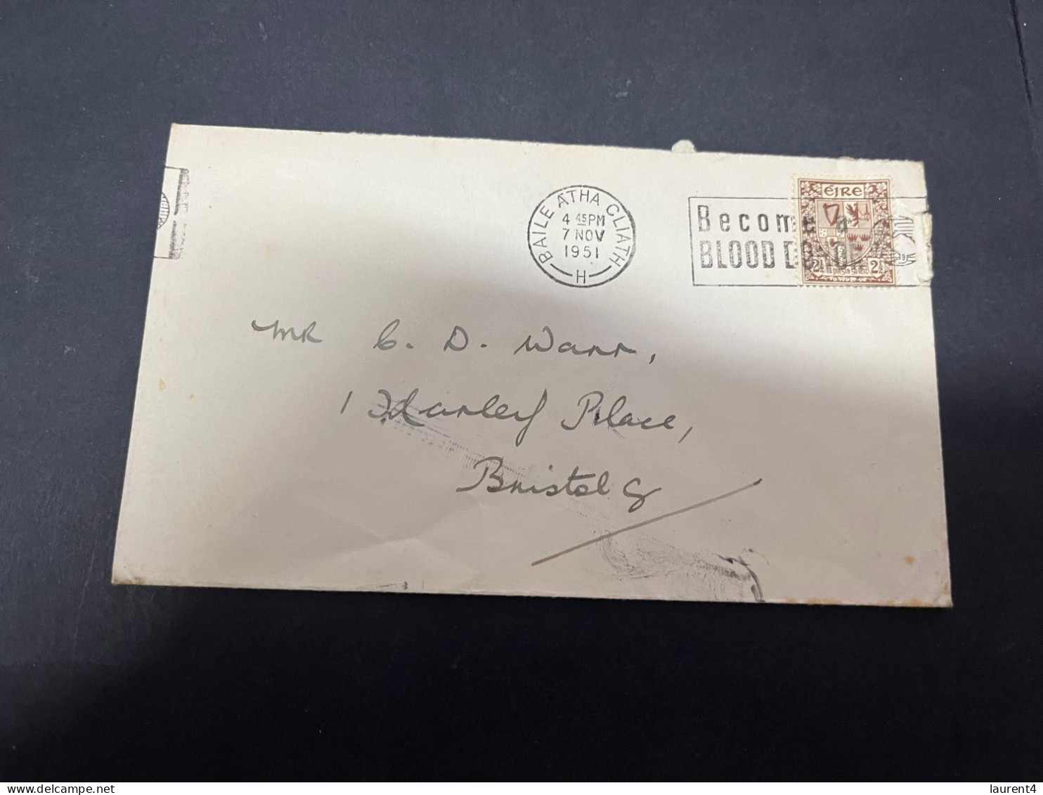 3-4-2024 (4 Y 48)  Old Letter (posted To England 1951) From Ireland - Covers & Documents