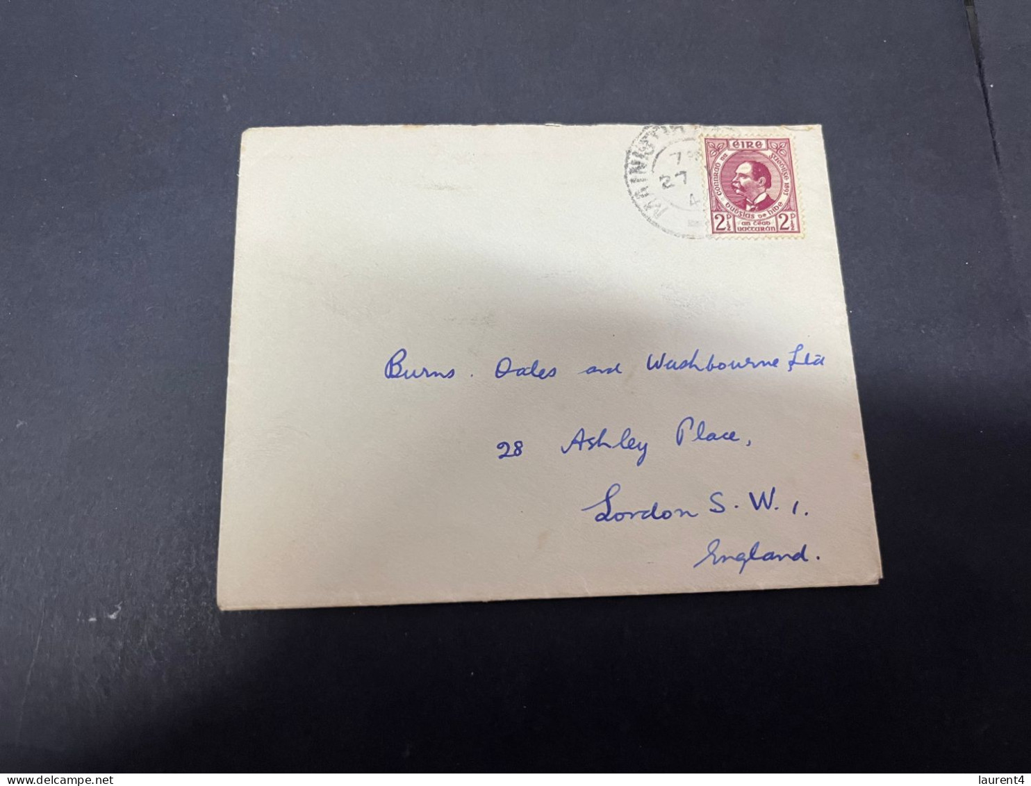 3-4-2024 (4 Y 48)  Old Letter (posted To England 194?) From Ireland - Briefe U. Dokumente