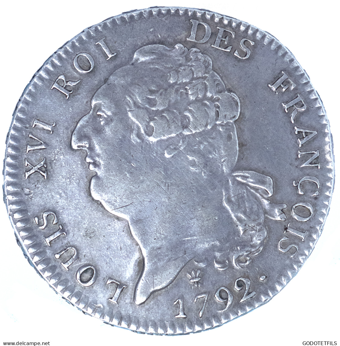 Louis XVI-Écu Au Génie 1792 (l&#039;an 4) Limoges - 1792-1804 1ère République (An I – An XII)