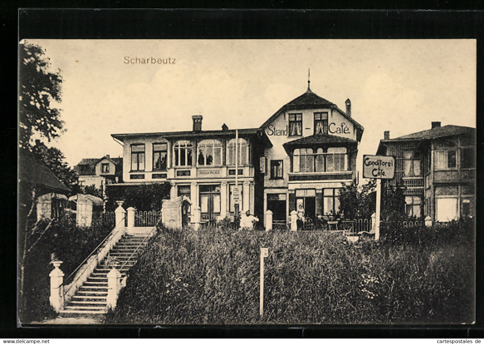 AK Scharbeutz, Strand-Cafe, Pension Wagner  - Scharbeutz