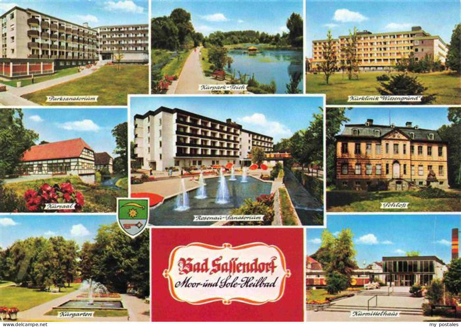 73968820 Bad_Sassendorf Parksanatorium Kursaal Kurgarten Teich Rosenau Sanatoriu - Bad Sassendorf