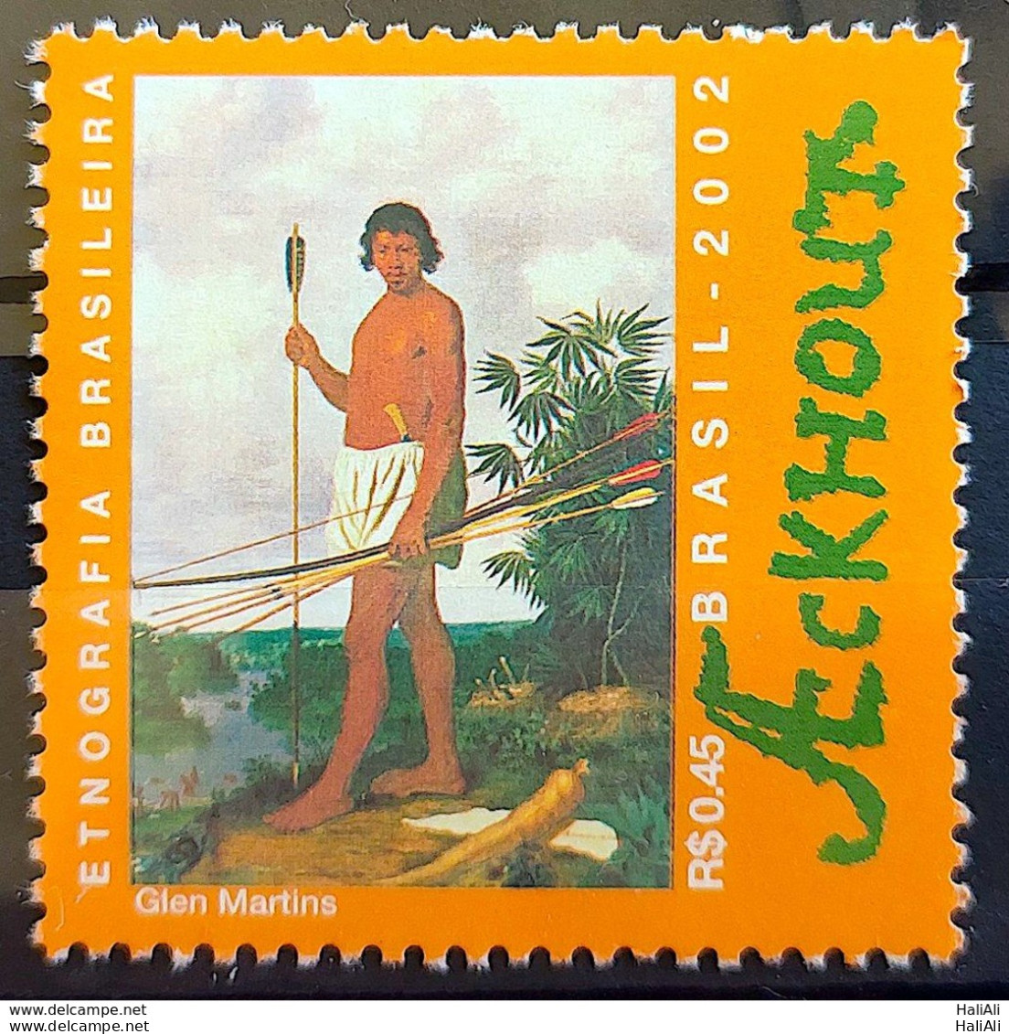 C 2500 Brazil Stamp Ethnography Painting Art Ackhout Indian Netherlands 2002 - Neufs