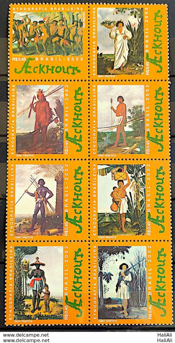 C 2497 Brazil Stamp Ethnography Painting Art Ackhout Indian Netherlands 2002 Complete Series - Neufs