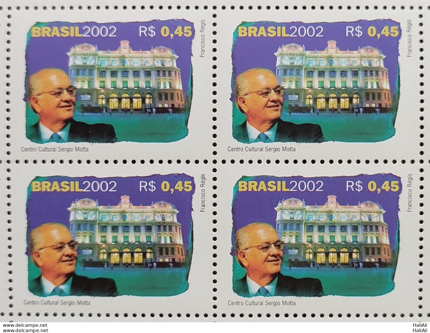 C 2494 Brazil Stamp Sergio Motta Communication Architecture 2002 Block Of 4 - Neufs