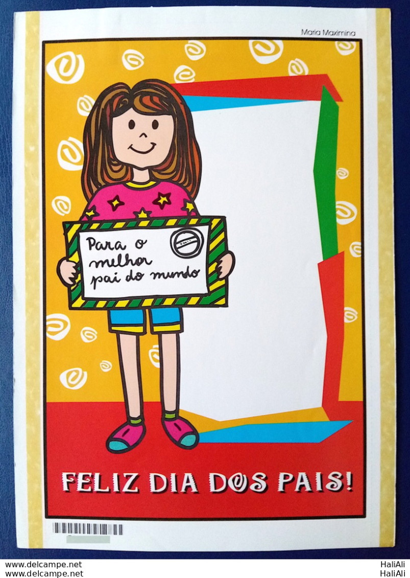 Brazil Aerogram Cod 116 2002 For The Best Father In The World Dad Father - Enteros Postales