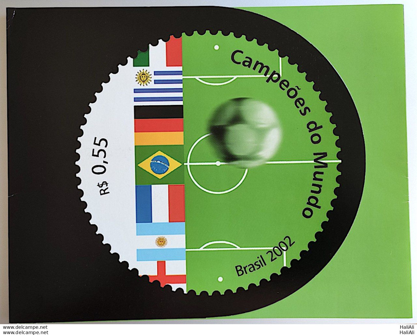 Brazil Stamp Package Football World Champions Uruguay France Argentina Germany England 2002 - Autres & Non Classés