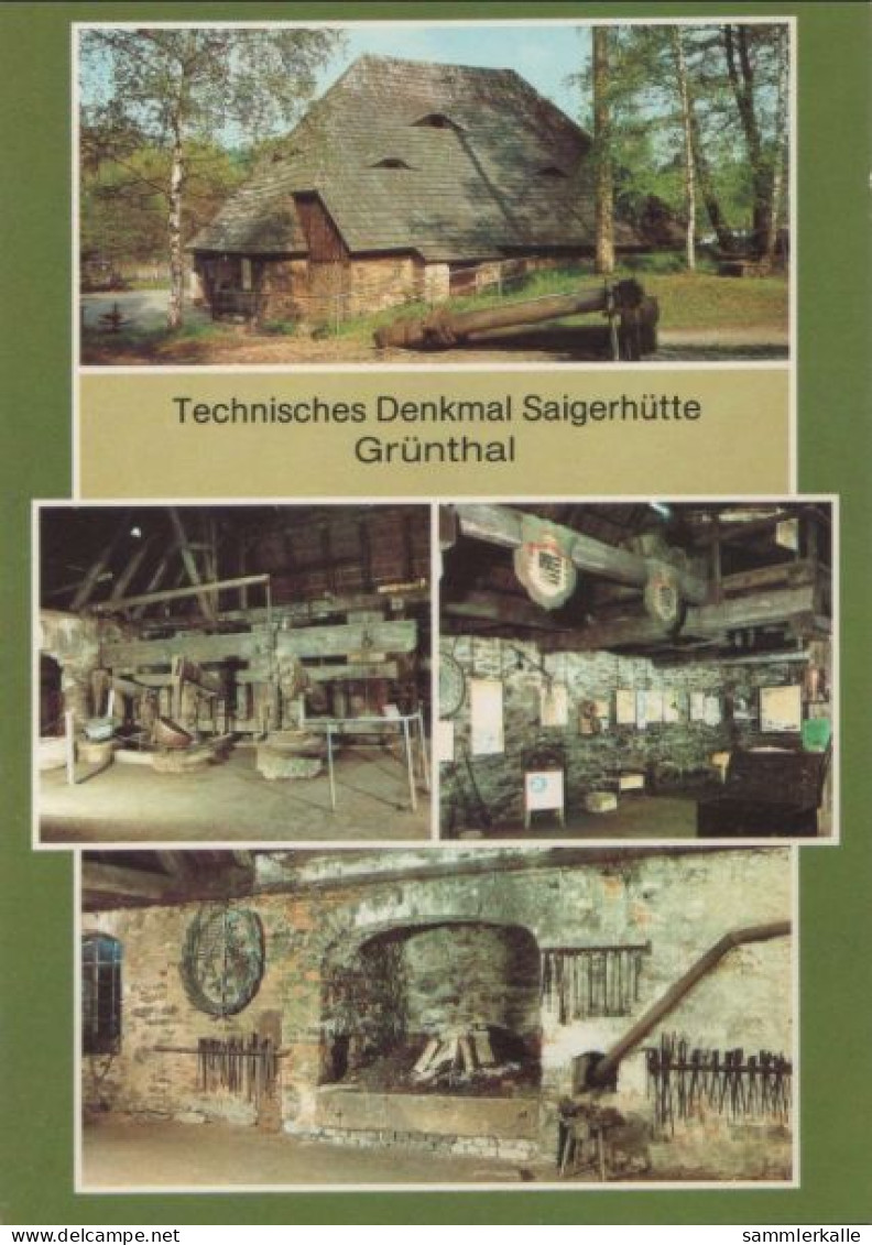 73875 - Olbernhau - Grünthal, Techn. Denkmal Saigerhütte - 1982 - Olbernhau