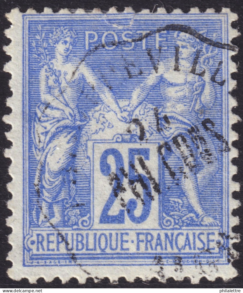 FRANCE / ALGÉRIE - TàD Courrier-Convoyeur Station "PHILIPPEVILLE / PHI.CONS / ALGÉRIE" I.17 Sur Yv.78 25c Sage T.II TB - 1876-1898 Sage (Type II)