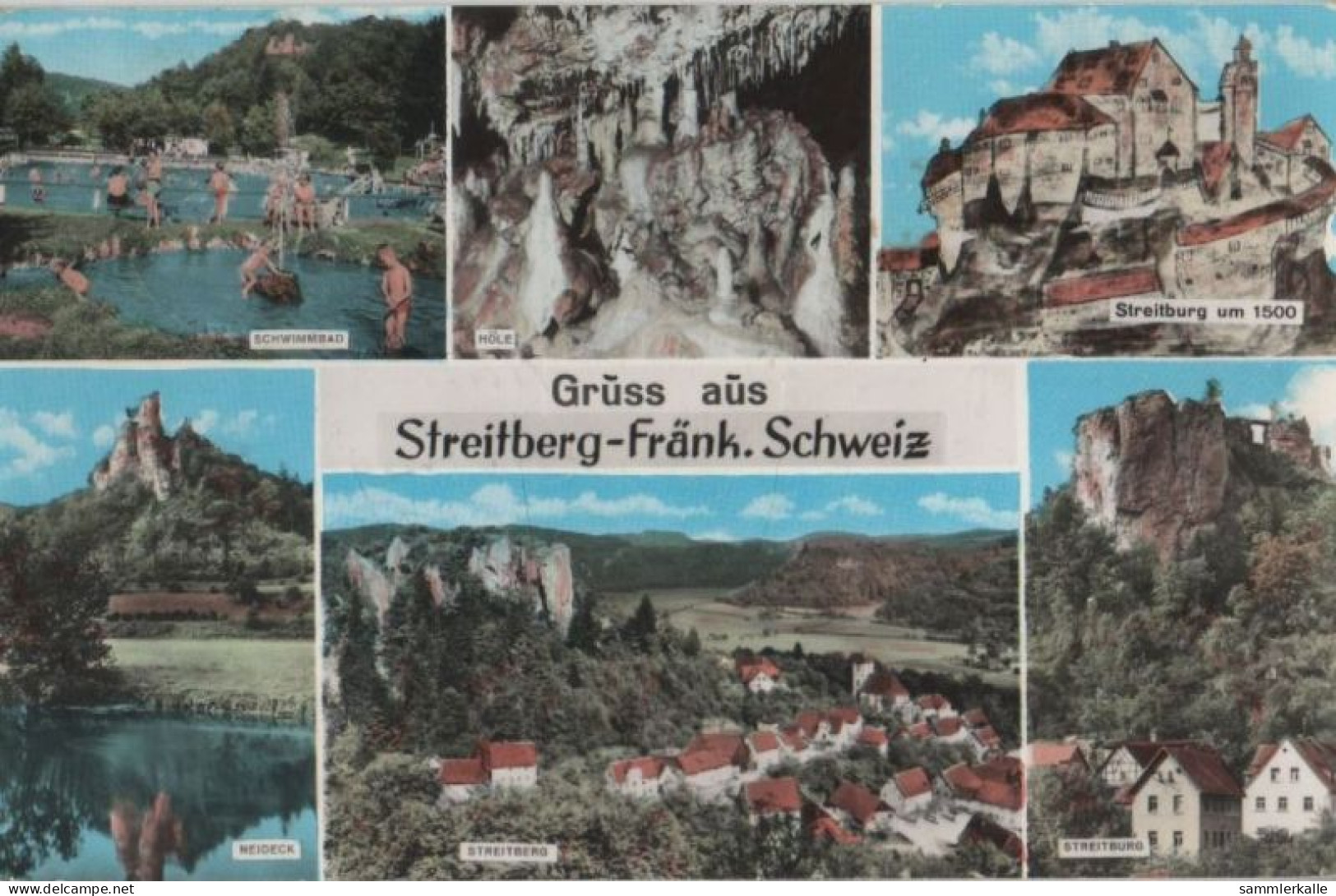 92449 - Wiesenttal, Streitberg - U.a. Schwimmbad - 1966 - Forchheim