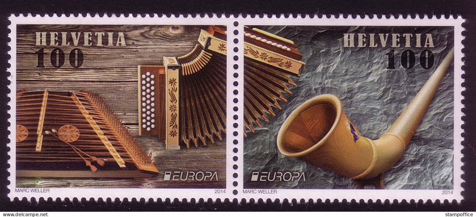 SCHWEIZ MI-NR. 2349-2350 POSTFRISCH(MINT) EUROPA 2014 MUSIKINSTRUMENTE - 2014