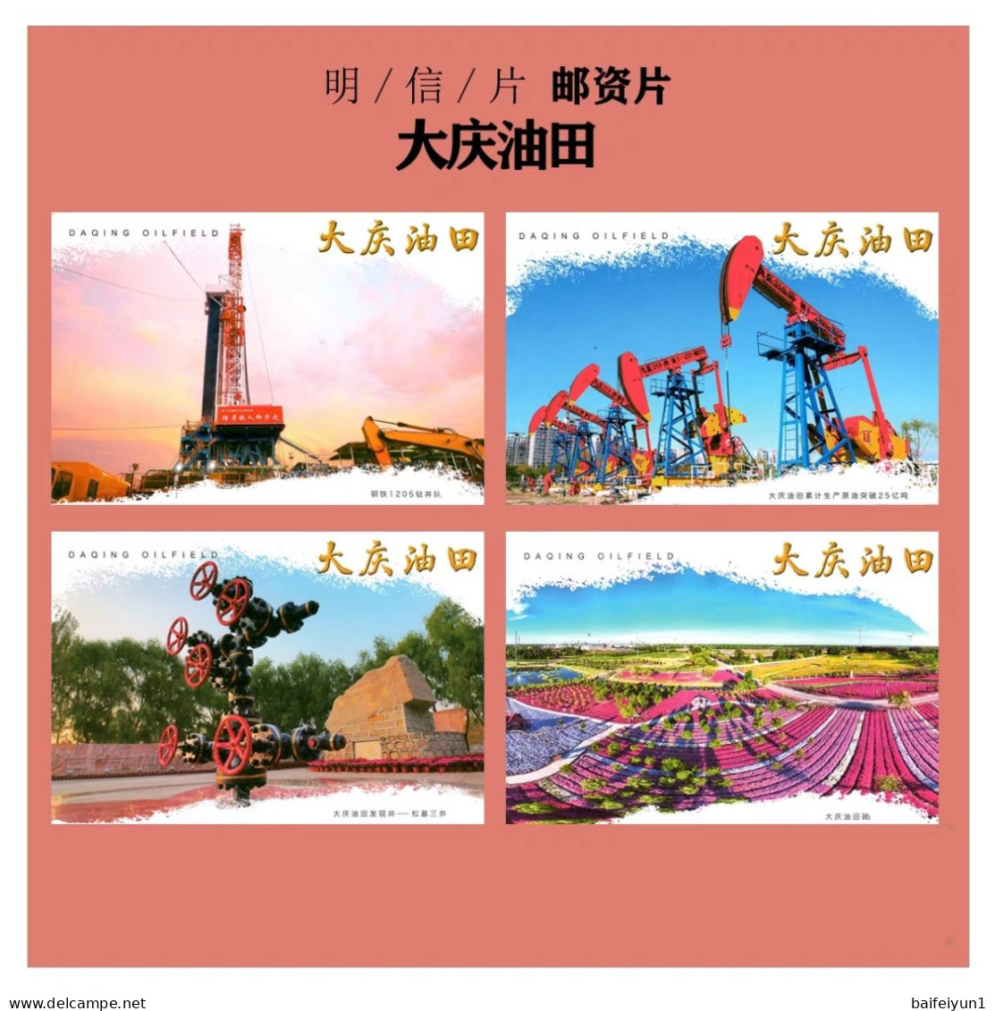 China 2023 TP42 DaQing Oilfield Special Pre-stamped Postcards - Cartoline Postali