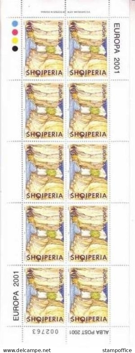 ALBANIEN MI-NR. 2809-2811 POSTFRISCH(MINT) KLEINBOGENSATZ EUROPA 2001 Wasser - 2001