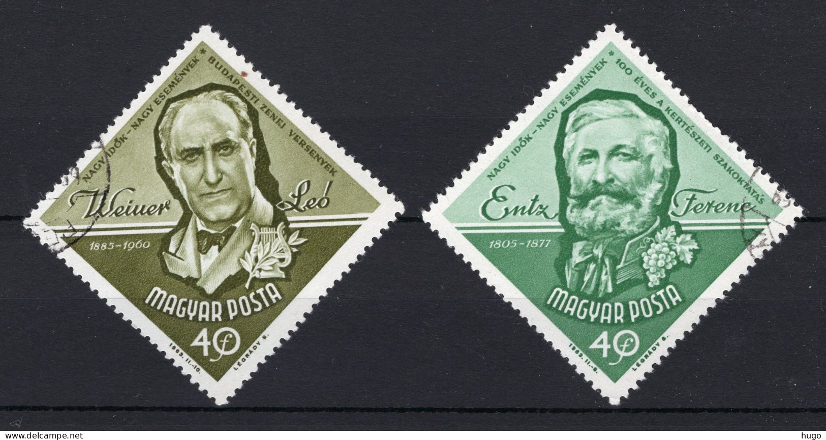 HONGARIJE Yt. 1588/1589° Gestempeld 1963 - Used Stamps