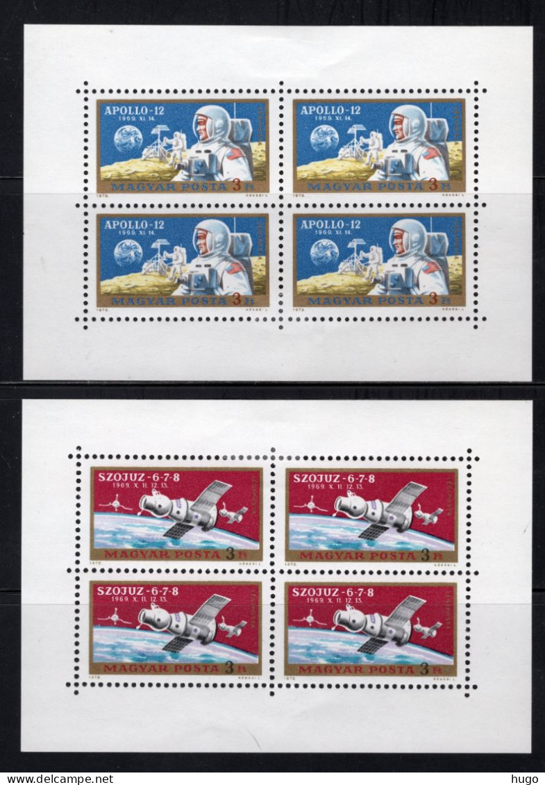 HONGARIJE Yt. PA325/326 MH Luchtpost 4 St. 1970 - Nuevos