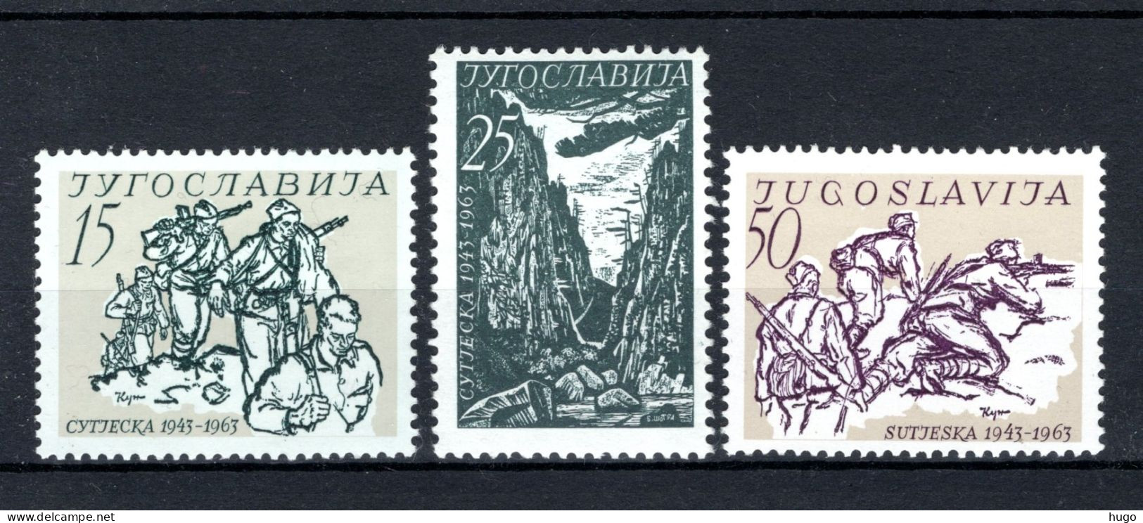 JOEGOSLAVIE Yt. 943/945 MNH 1963 - Nuevos