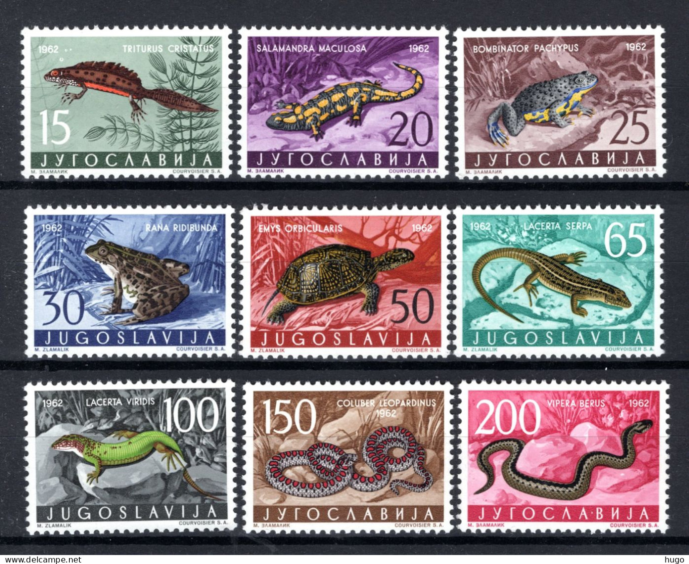 JOEGOSLAVIE Yt. 905/913 MNH 1962 - Unused Stamps