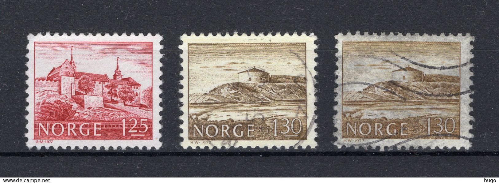 NOORWEGEN Yt. 695/696° Gestempeld 1977 - Oblitérés